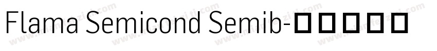 Flama Semicond Semib字体转换